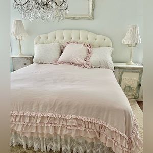 Rachel Ashwell Linen Petticoat Duvet Cover